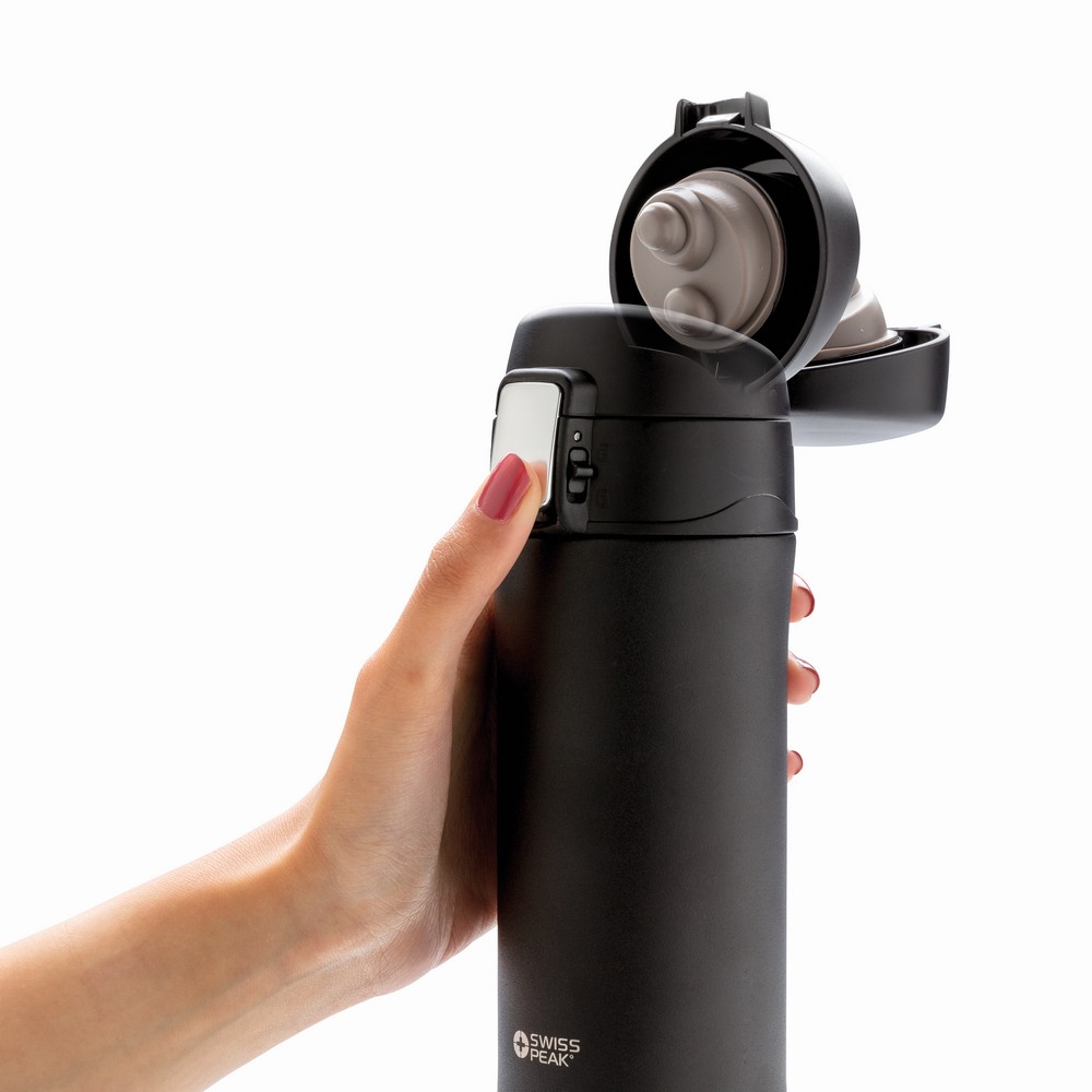Kubek termiczny 300 ml Swiss Peak Elite Czarny P433.371 (2)
