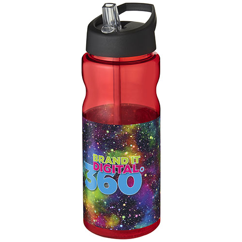 Bidon H2O Active® Base Tritan™ o pojemności 650 ml z dzióbkiem Czerwony-Czarny 21043703 (1)