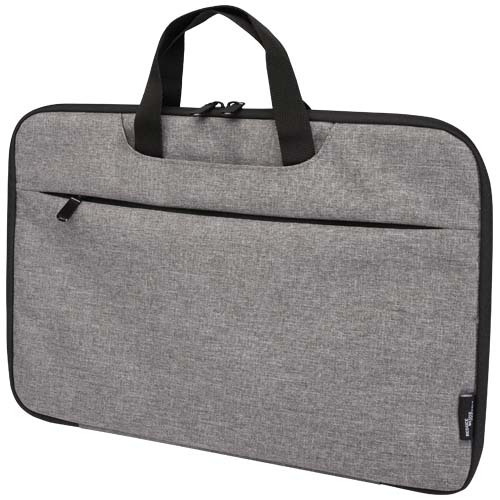 Libra etui na laptopa 2 w 1 o pojemności 3 l wykonane z materiałów z recyklingu z certyfikatem GRS Melanż szary 13008580 