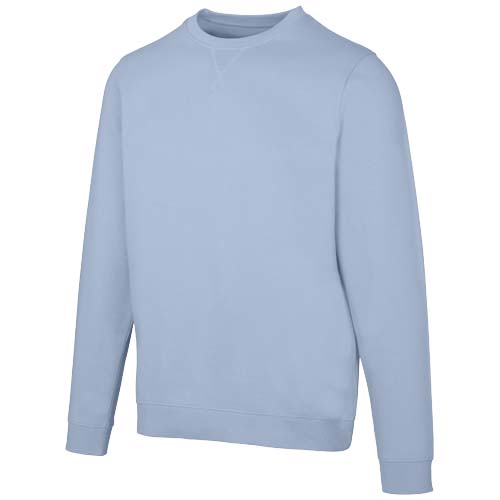Jasper organiczna bluza unisex z recyklingu o gramaturze 280 g/m² z okrągłym dekoltem i certyfikatem OCS Niebieski mgła 3956150A 