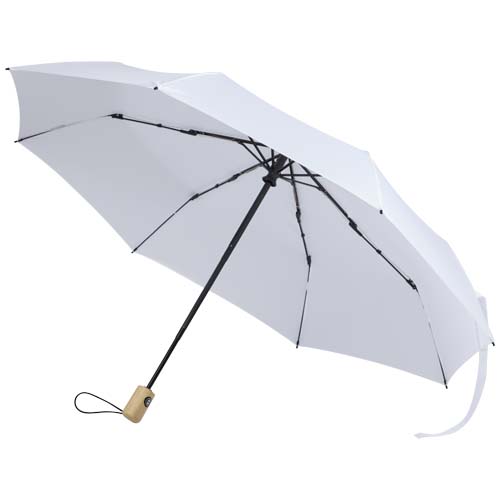 Renee – składany parasol 23 cale wyposażony w funkcję automatycznego otwierania i zamykania Biały 13015901 