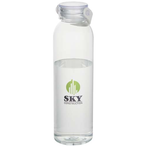 Sky butelka na wodę o pojemności 630 ml z tworzyw sztucznych pochodzących z recyklingu, posiadająca certyfikat RCS  Przezroczysty klarowny 10083601 (1)