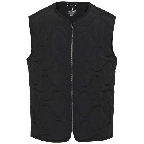 Quartz pikowany bezrękawnik typu unisex z recyklingu z certyfikatem GRS Czarny 39477900 (2)