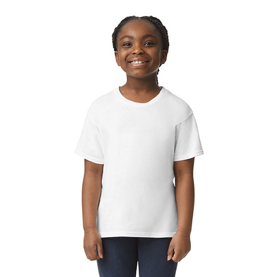 T-Shirt Mlodziezowy Bawełniany White G3000K-804007 