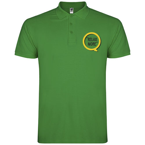 Star koszulka męska polo z krótkim rękawem Tropical Green R66385U5 (1)