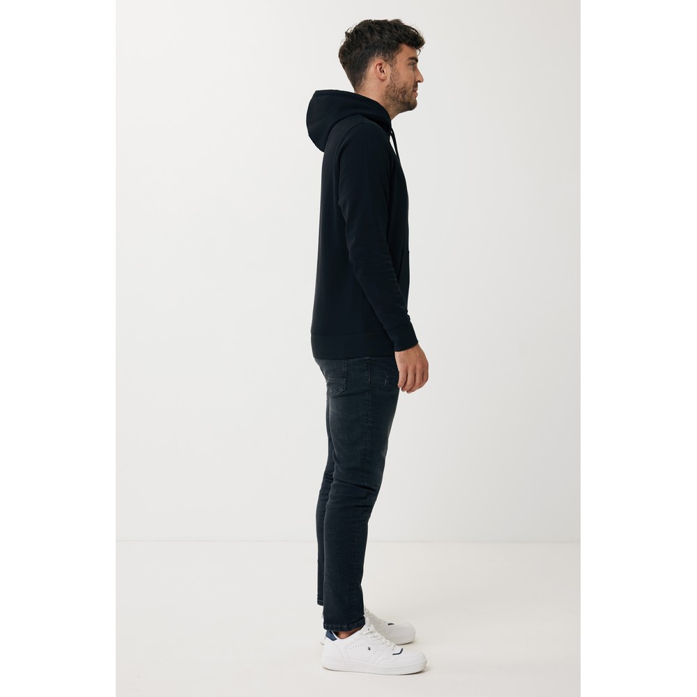 Lekka bluza z kapturem Iqoniq Rila, bawełna z recyklingu Czarny T9404.001.4XL (10)