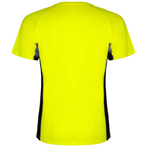 Shanghai sportowa koszulka dziecięca z krótkim rękawem Fluorescencyjny żółty-Czarny K65958YD (2)