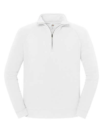 Bluza Klasyczna Bawełniana z Zamkiem White F383-993956 