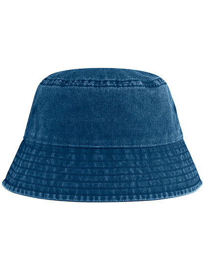 Kapelusz Bucket Bawełniany Vintage Ochrona UV Vintage Denim CB688B-1409337 