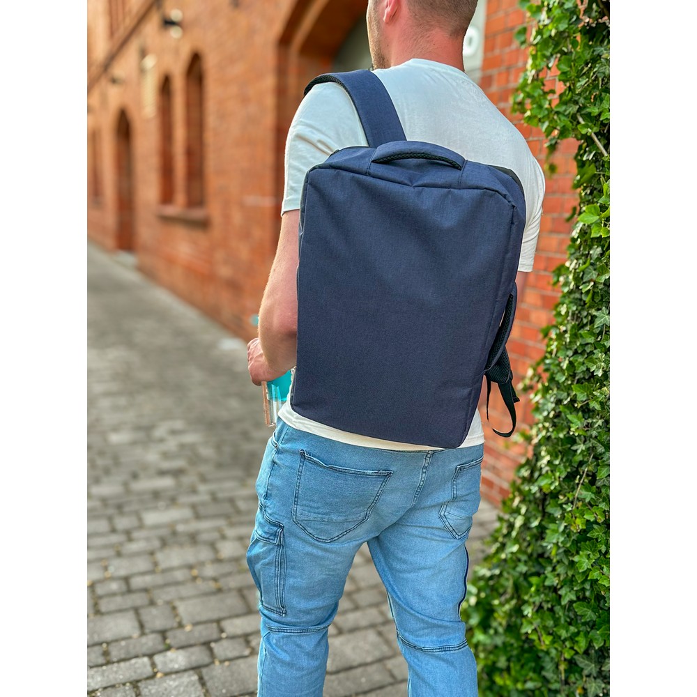 Plecak, torba na laptopa 15,6" RPET | Tahir Granatowy VA090-04 (13)