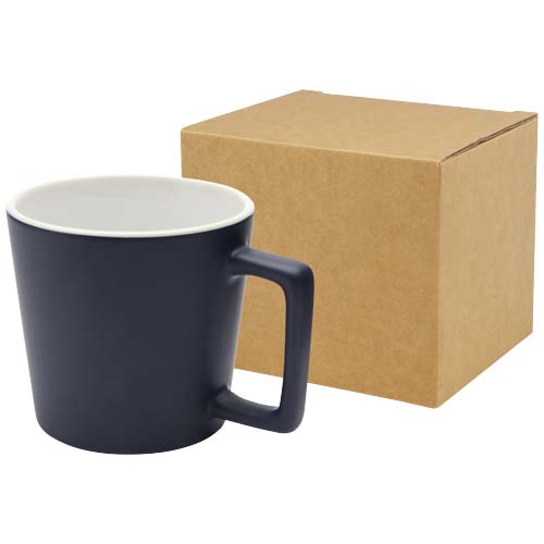 Cali Kubek ceramiczny o pojemności 370 ml z matowym wykończeniem Granatowy 10090055 
