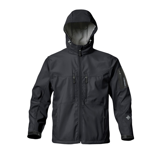 Kurtka Klasyczna Softshell Wodoszczelna Oddychająca Black ST17F-592158 