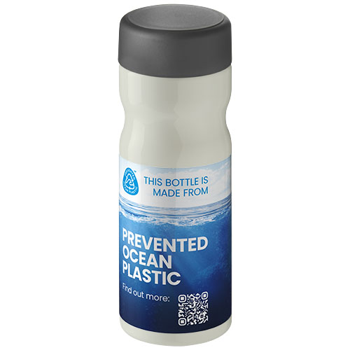 H2O Active® Eco Base 650 ml screw cap water bottle Kość słoniowa-Szary 21043512 (1)