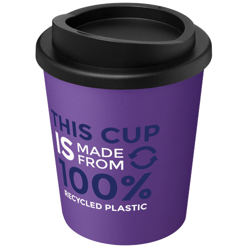 Kubek izolowany z recyklingu Americano® Espresso o pojemności 250 ml  Fioletowy-Czarny 21045237 (1)
