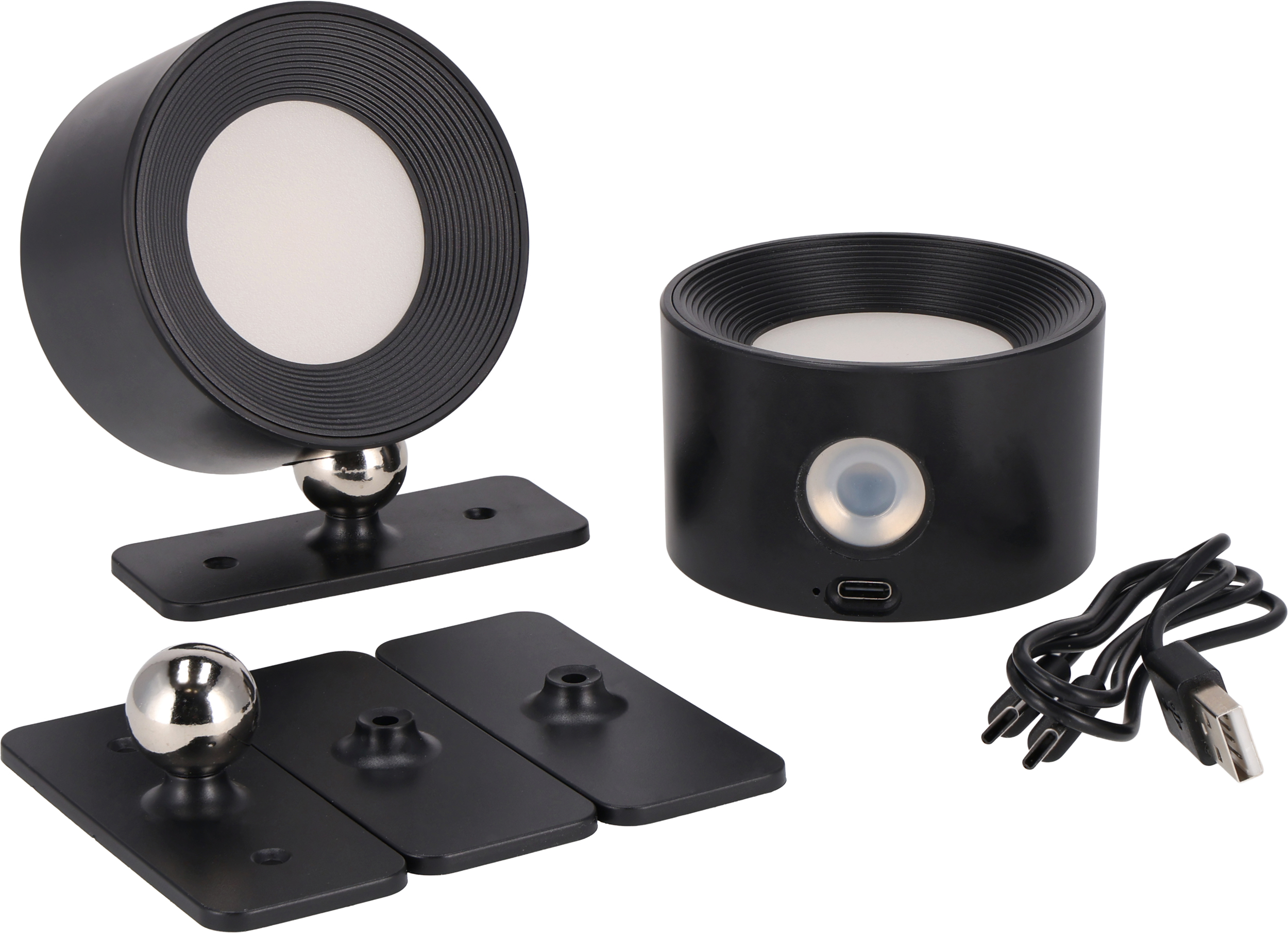 Lampy ścienne 2 szt. CrisMa HEDWIG Czarny 9488003 (6)