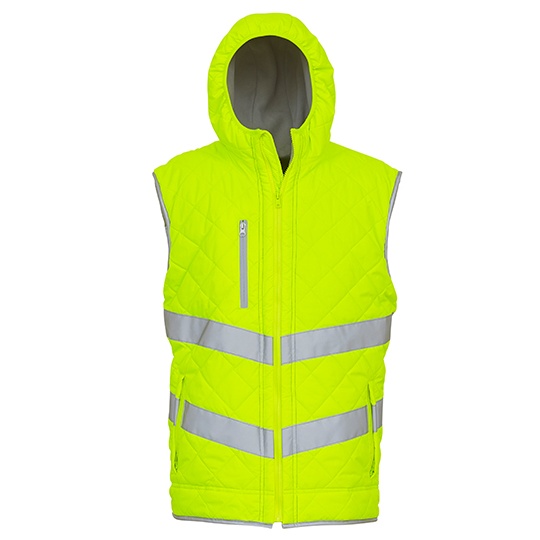 Kamizelka Odblaskowa z Kapturem Pikowana Hi-Vis Hi-Vis Yellow YK007-600757 