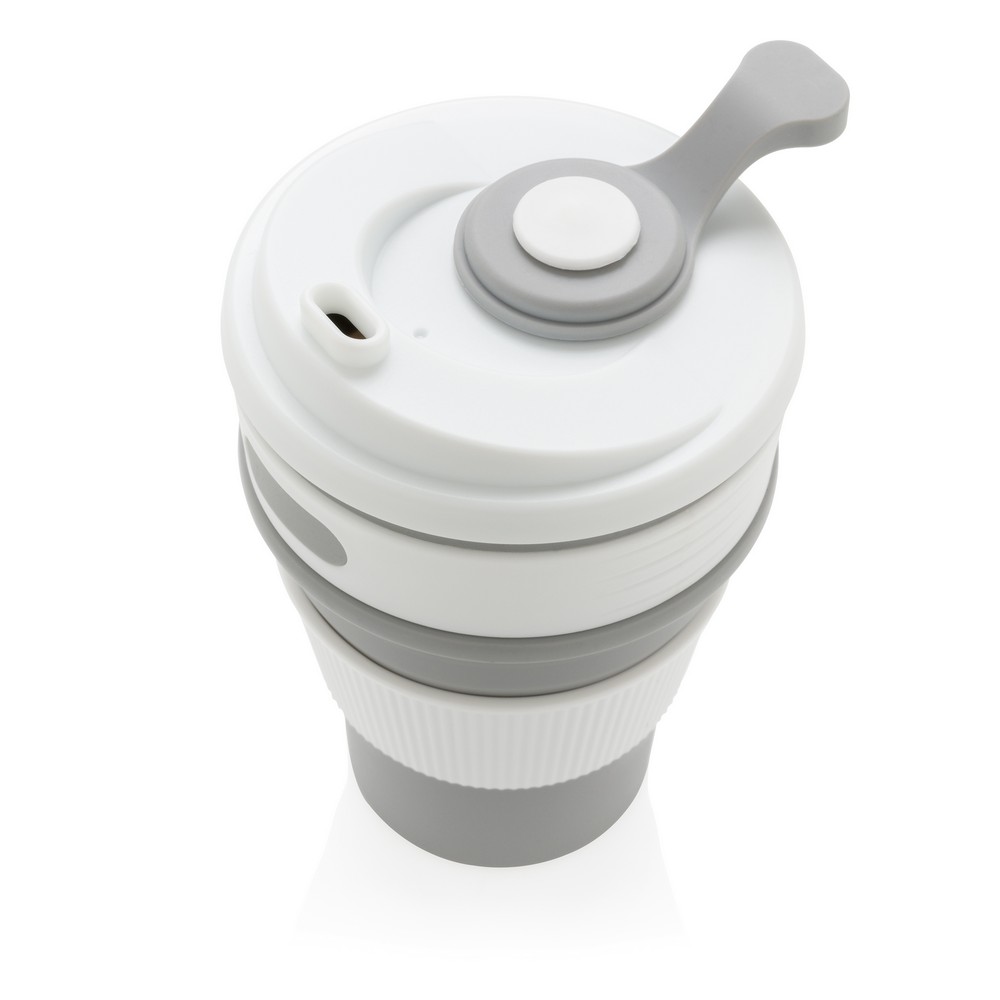 Składany kubek podróżny 350 ml Szary P432.602 (10)