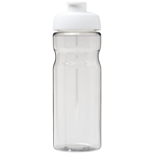 Bidon H2O Active® Base Tritan™ o pojemności 650 ml z klapką Przezroczysty klarowny-Biały 21043615 (2)