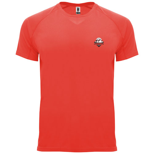 Bahrain sportowa koszulka dziecięca z krótkim rękawem Fluor Coral K04072KD (1)