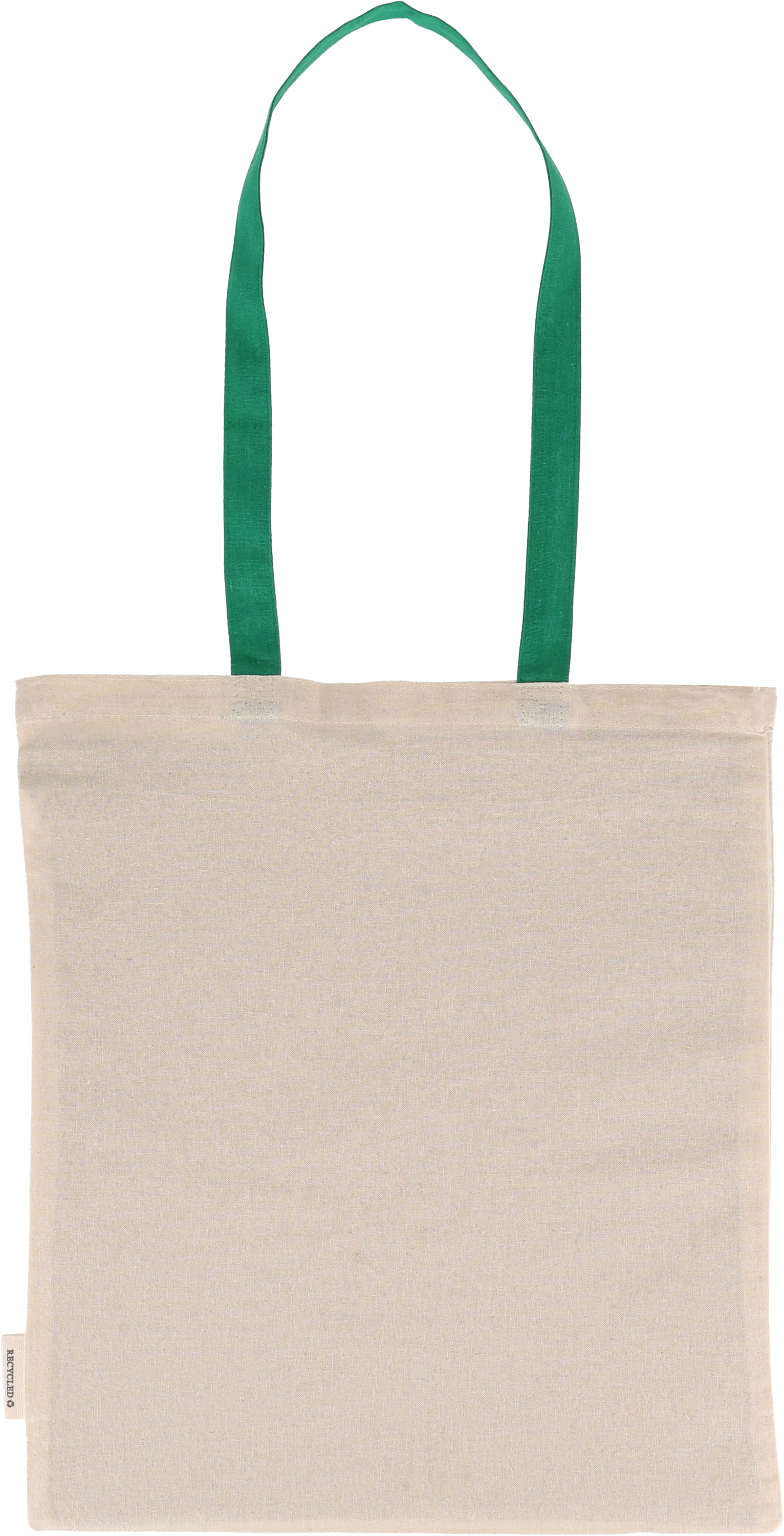 Torba bawełniana z długimi uszami, z recyklingu 140g/m2 CAMBRIDGE Zielony 545409 