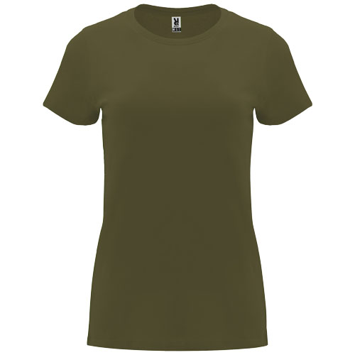 Capri koszulka damska z krótkim rękawem Militar Green R66835M5 