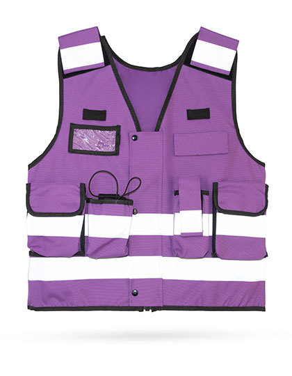 Kamizelka Taktyczna Odblaskowa Poliester Violett KX162-995354 