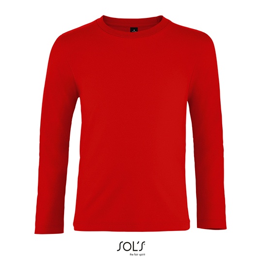 Dziecięca Koszulka Długi Rękaw Bawełniana Red L02947-543243 