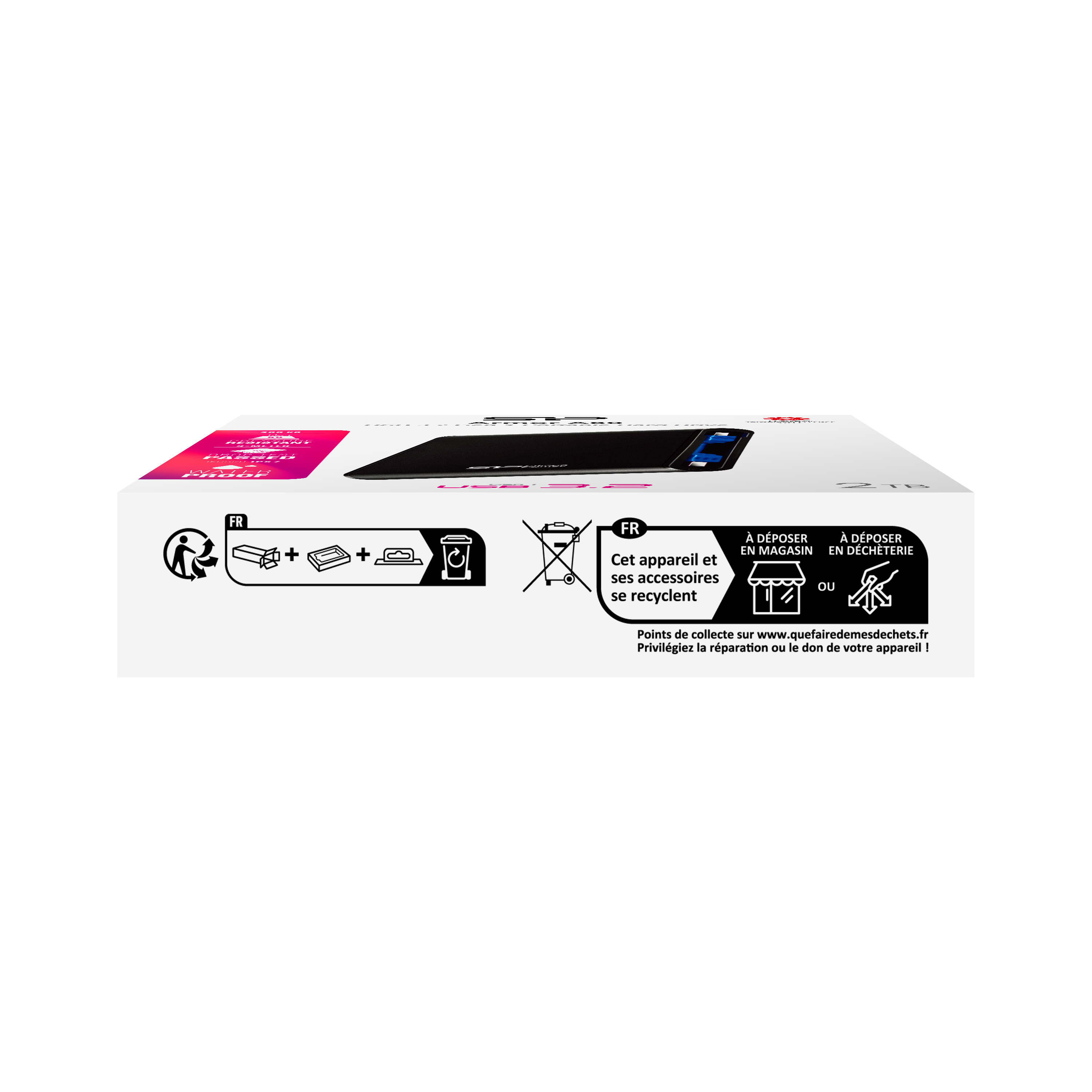 Przenośny dysk USB 3.0 Armor A80, 2TB Silicon Power Granatowy EG 820744 1TB (2)