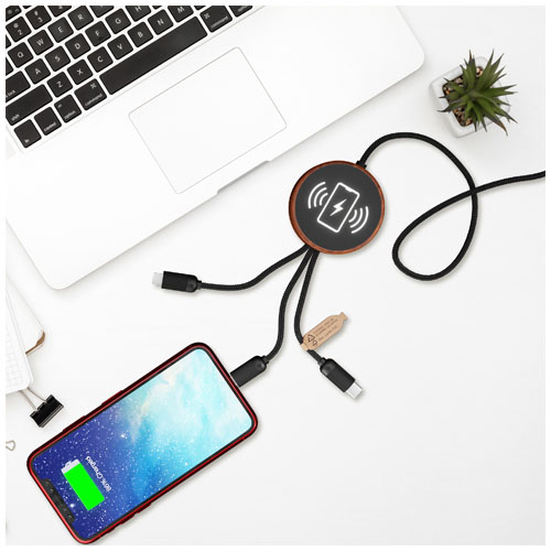 SCX.design C40 kabel ładujący z podświetlanym logo 5-w-1 rPET i z podkładką ładującą 10 W Drewniany 2PX07371 (7)