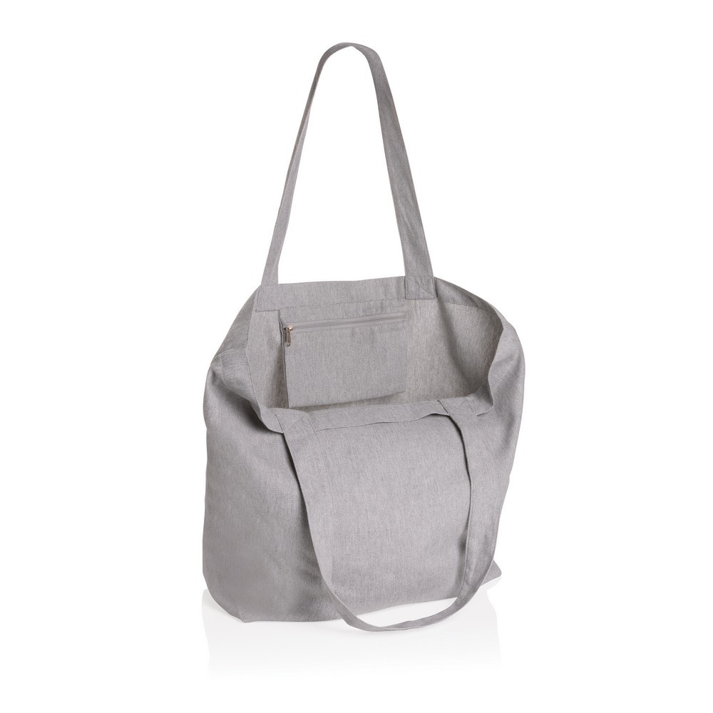 Torba na zakupy AWARE™, bawełna z recyklingu Szary P762.962 (1)