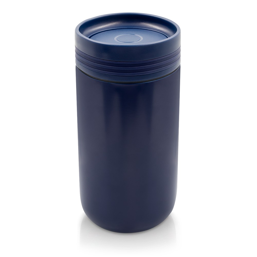 Kubek termiczny 275 ml z wieczkiem 360 stopni Air Gifts | Tondeyo Granatowy VA982-04 