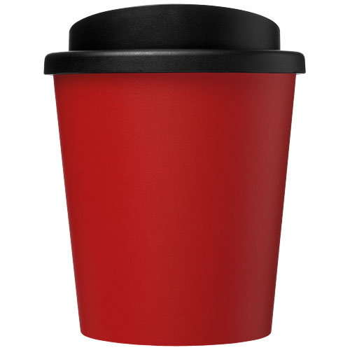 Kubek izolowany z recyklingu Americano® Espresso o pojemności 250 ml  Czerwony-Czarny 21045221 (2)