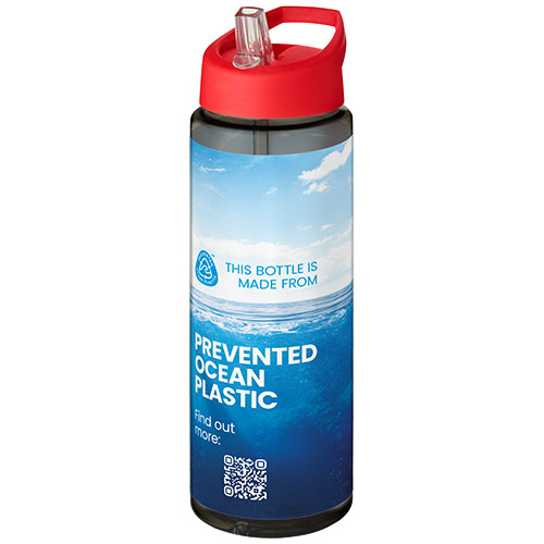 H2O Active® Eco Vibe 850 ml, bidon z dzióbkiem  Węgiel drzewny-Czerwony 21048602 (1)