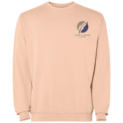Jaya sweter unisex z okrągłym dekoltem Jasny pomarańczowy R2203E40 (1)