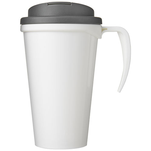 Kubek Brite-Americano® 350 ml z wieczkiem zapobiegającym rozchlapaniu Biały-Szary 21042013 (2)