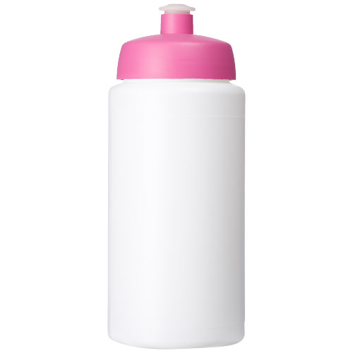 Bidon Baseline® Plus o pojemności 500 ml ze sportowym wieczkiem i uchwytem Biały-Różowy 21068708 (2)