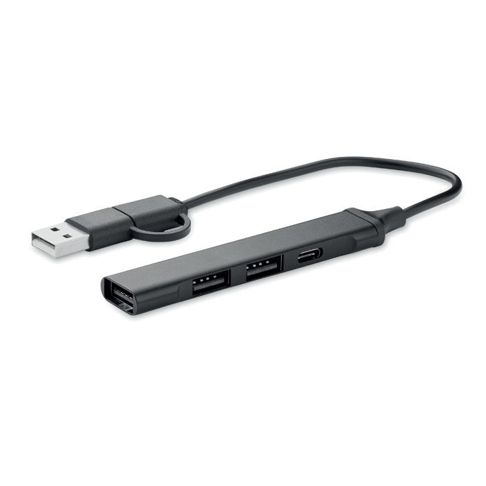 Gadżet reklamowy - Hub USB z 4 portami 19 cm