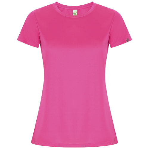 Imola sportowa koszulka damska z krótkim rękawem Pink Fluor R04284P1 