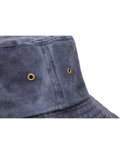 Kapelusz Bucket Bawełniany Vintage Vintage Black RH093-1409216 (2)