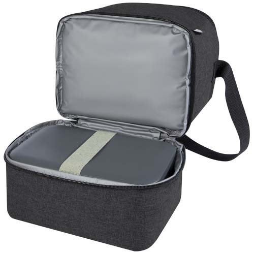 Torba termoizolacyjna na lunch Tundra mieszcząca 9 puszek, wykonana z plastiku PET z recyklingu Melanż węglowy 12061584 (5)