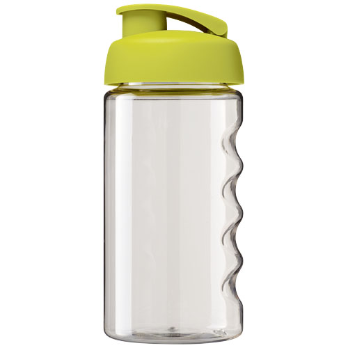 Bidon H2O Bop® o pojemności 500 ml z wieczkiem zaciskowym Przezroczysty-Limonkowy 21005004 (2)