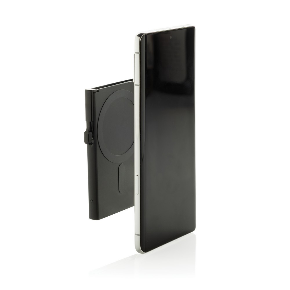 Magnetyczne etui na kartę kredytową, ochrona RFID Black P820.9501 (2)