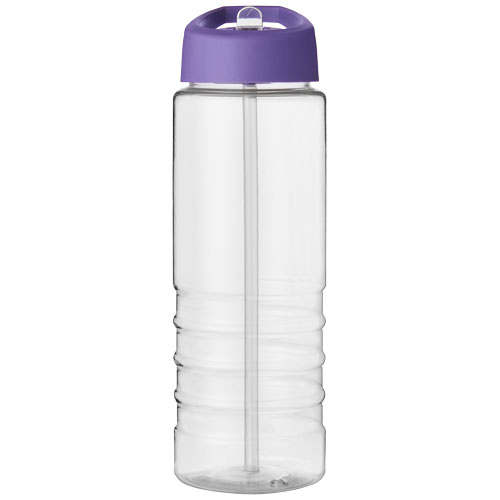 Bidon H2O Treble o pojemności 750 ml z wieczkiem z dzióbkiem Przezroczysty-Fioletowy 21087711 (2)