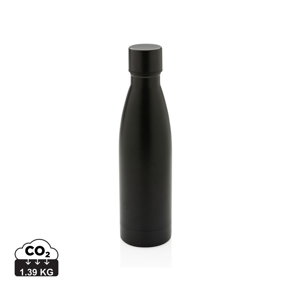 Butelka termiczna 500 ml, stal nierdzewna z recyklingu Czarny P433.271 (10)