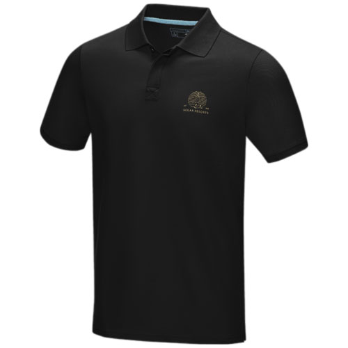Męska organiczna koszulka polo Graphite z certyfikatem GOTS Czarny 37508990 (2)