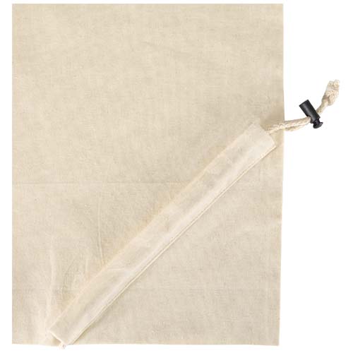 Madras Blend - torba na zakupy, wykonana z recyklingowanej baweły o gramaturze 140 g/m² posiadającej certyfikat GRS, składana Naturalny 12080506 (6)