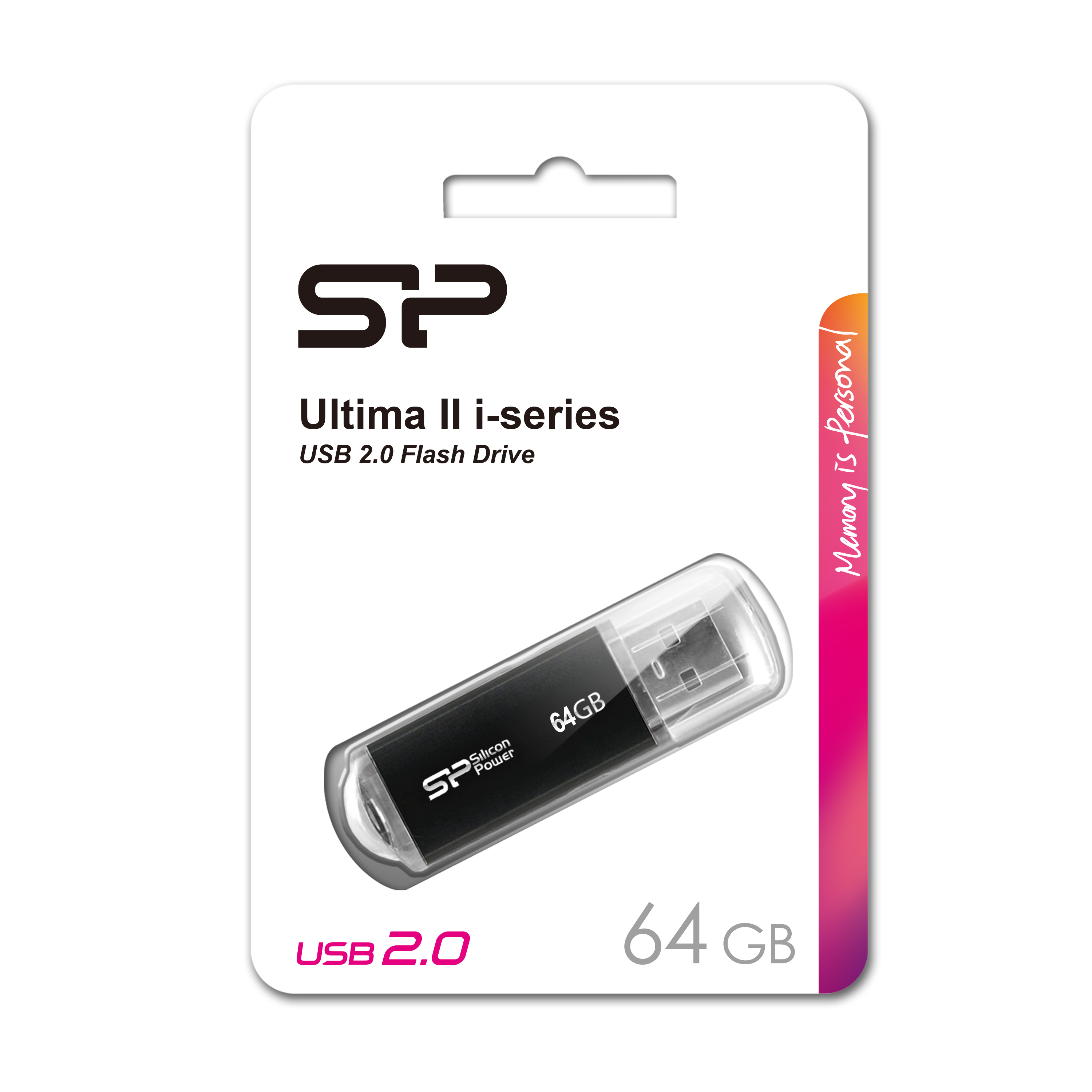 Pendrive Ultima II I-series, 64GB 2.0 Silicon Power Czarny EG811703 64GB (2)