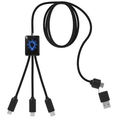 SCX.design C28 długi kabel do łądowania 5 w 1 Niebieski-Czarny 2PX06452 