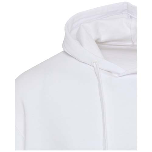 Boris 280 g/m2 bluza z kapturem unisex z bawełny organicznej z certyfikatem OCS w stylu oversize Biały 3956301A (4)