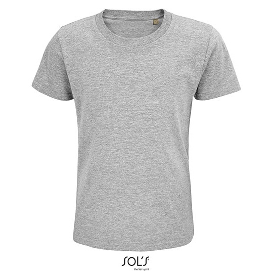 T-shirt Dziecięcy Klasyczny Bawełna Organiczna Grey Melange L03578-544744 